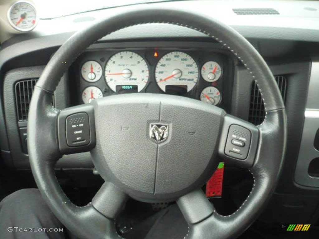 2004 Dodge Ram 1500 SRT-10 Regular Cab Dark Slate Gray Steering Wheel Photo #54445917