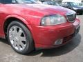 2003 Vivid Red Metallic Lincoln LS V8  photo #2