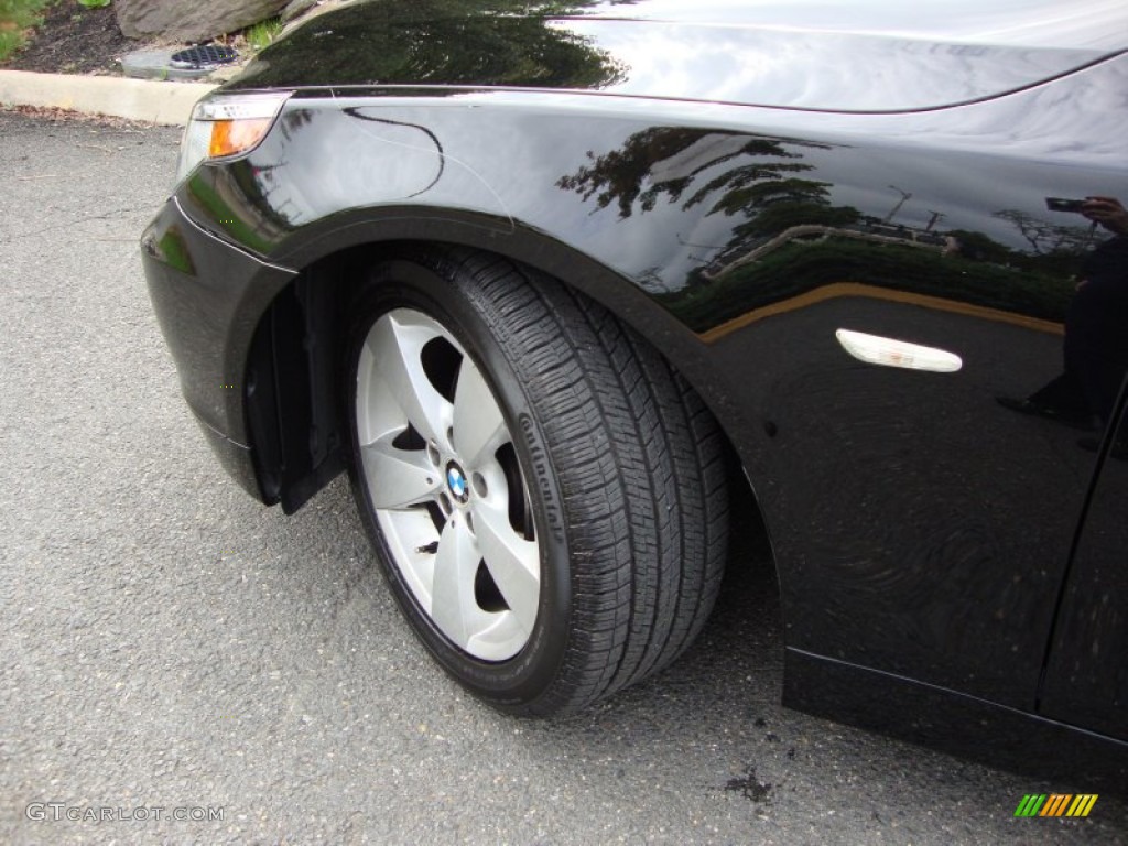 2006 5 Series 530xi Sedan - Jet Black / Beige photo #3