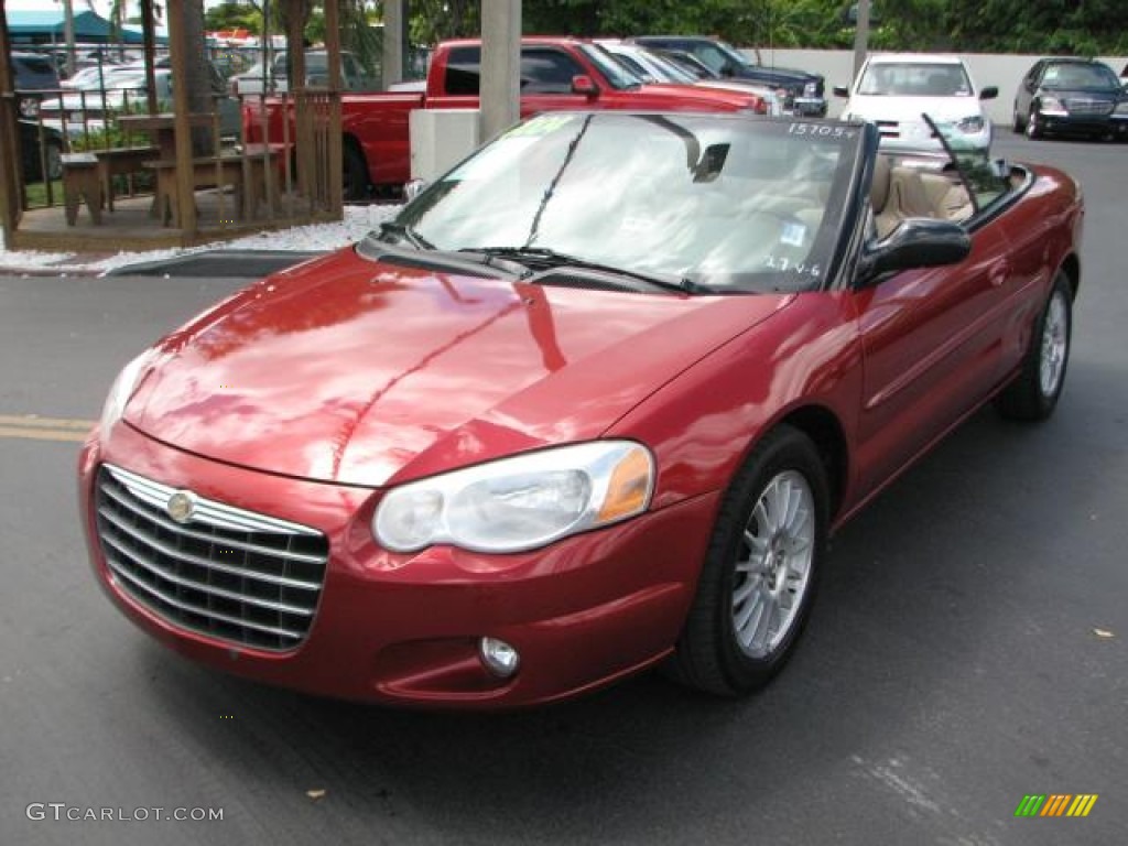 2004 Sebring LXi Convertible - Inferno Red Pearl / Sandstone photo #5