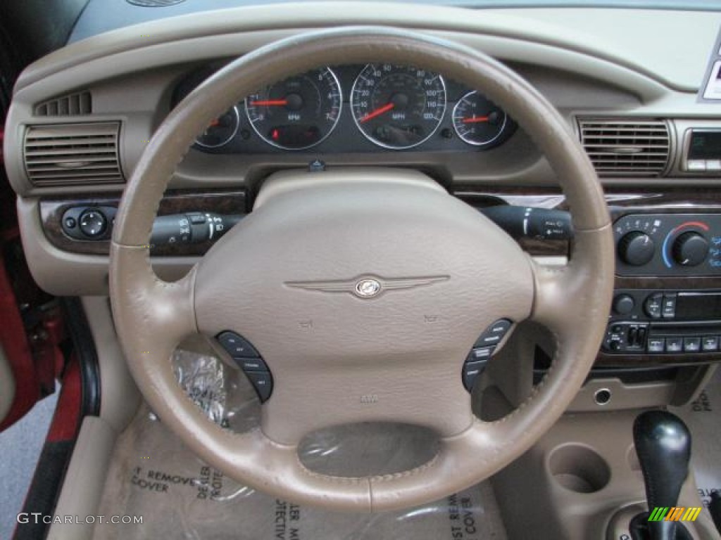 2004 Sebring LXi Convertible - Inferno Red Pearl / Sandstone photo #13