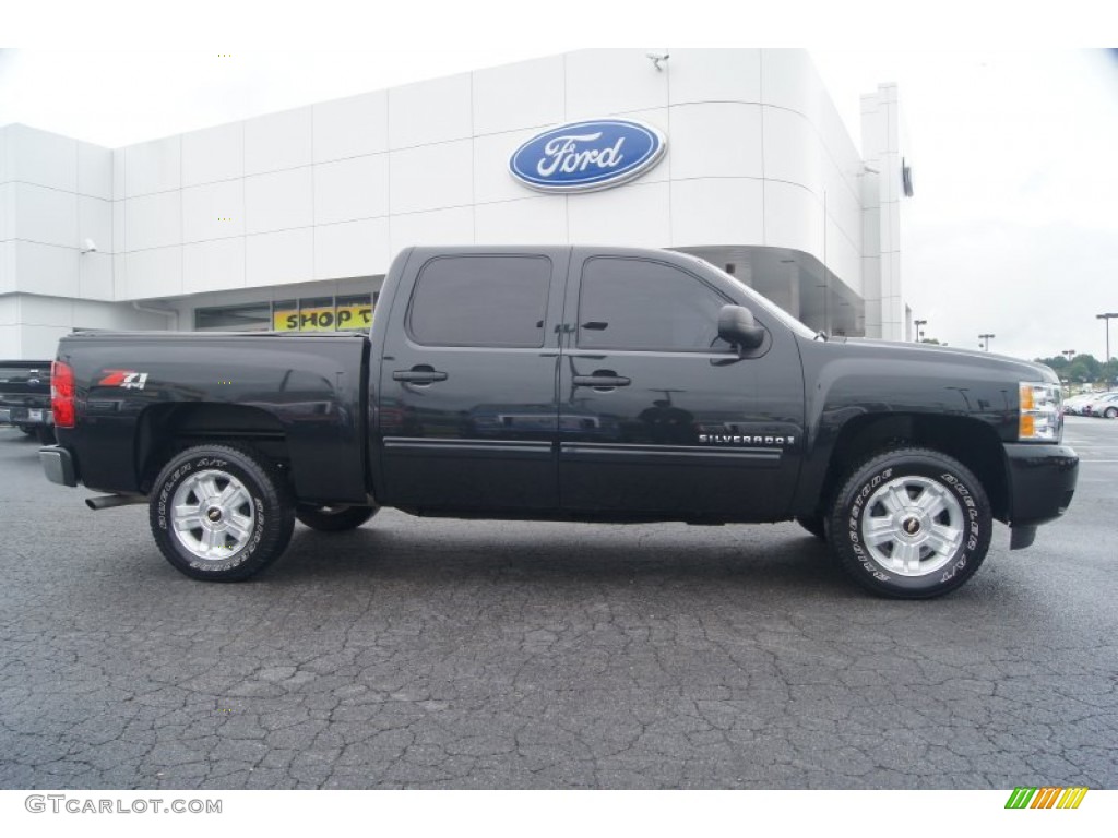 2009 Silverado 1500 LT Crew Cab 4x4 - Black / Ebony photo #2