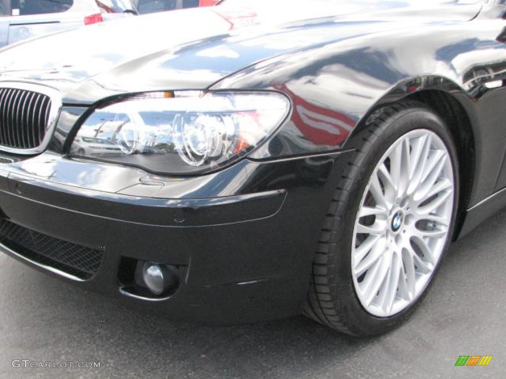 2007 7 Series 750i Sedan - Black Sapphire Metallic / Beige photo #4