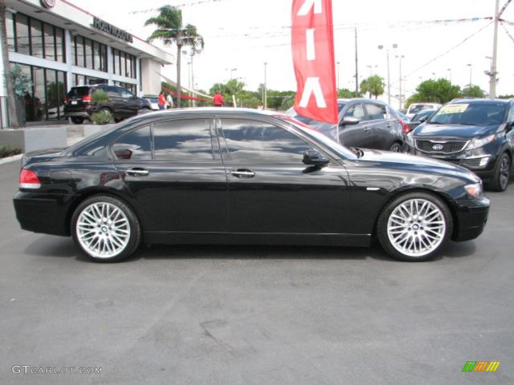 Black Sapphire Metallic 2007 BMW 7 Series 750i Sedan Exterior Photo #54448490