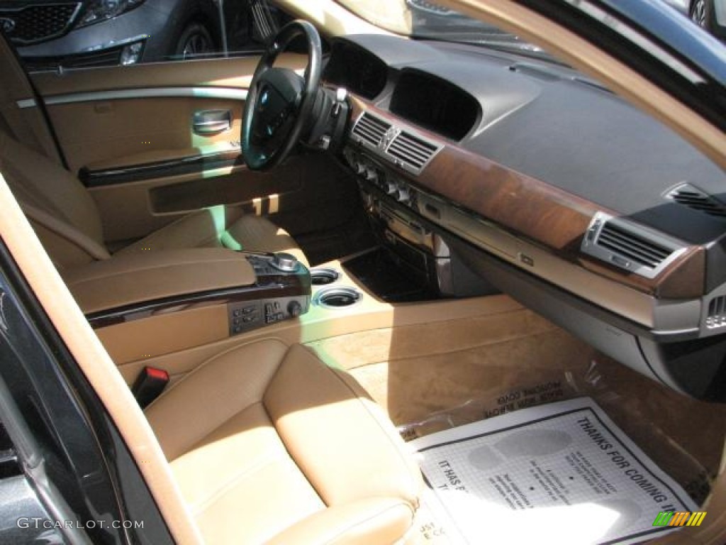 Beige Interior 2007 BMW 7 Series 750i Sedan Photo #54448499