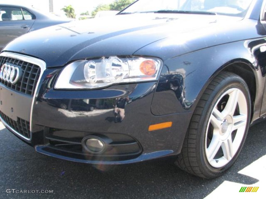 2008 A4 2.0T S-Line Sedan - Brilliant Black / Beige photo #4