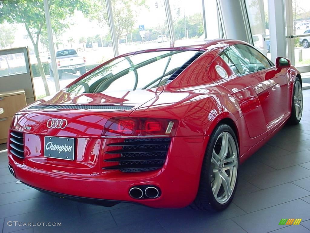 2009 R8 4.2 FSI quattro - Brilliant Red / Fine Nappa Black Leather photo #4