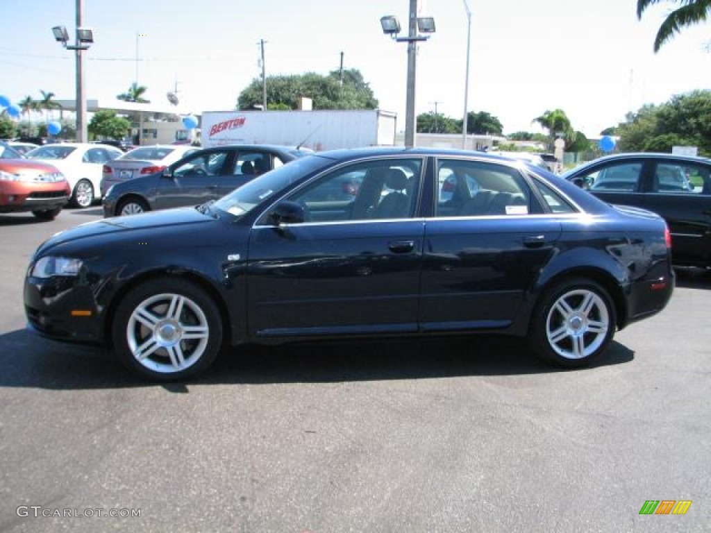 2008 A4 2.0T S-Line Sedan - Brilliant Black / Beige photo #6