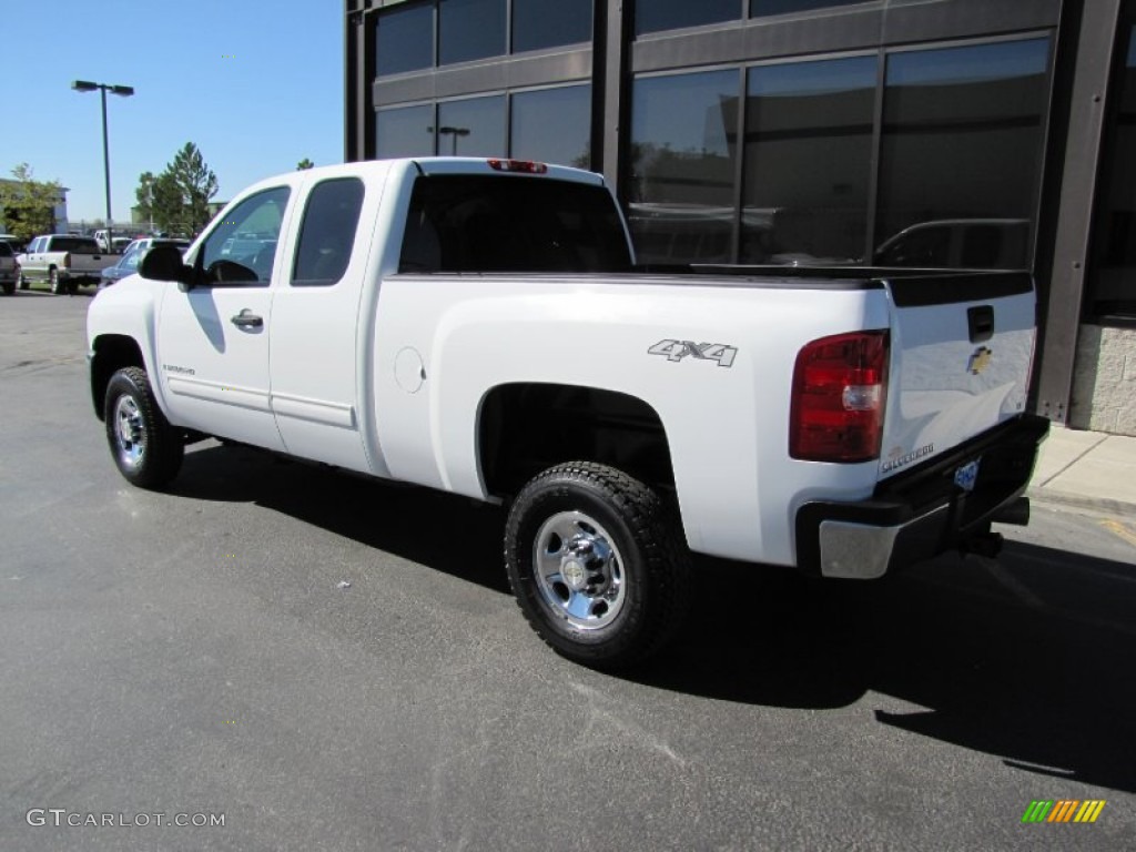 Summit White 2009 Chevrolet Silverado 2500HD LT Extended Cab 4x4 Exterior Photo #54448926