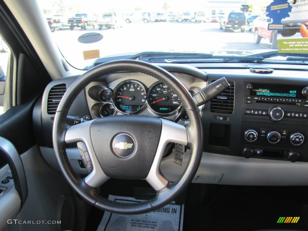 2009 Silverado 2500HD LT Extended Cab - Black / Light Titanium/Ebony photo #4