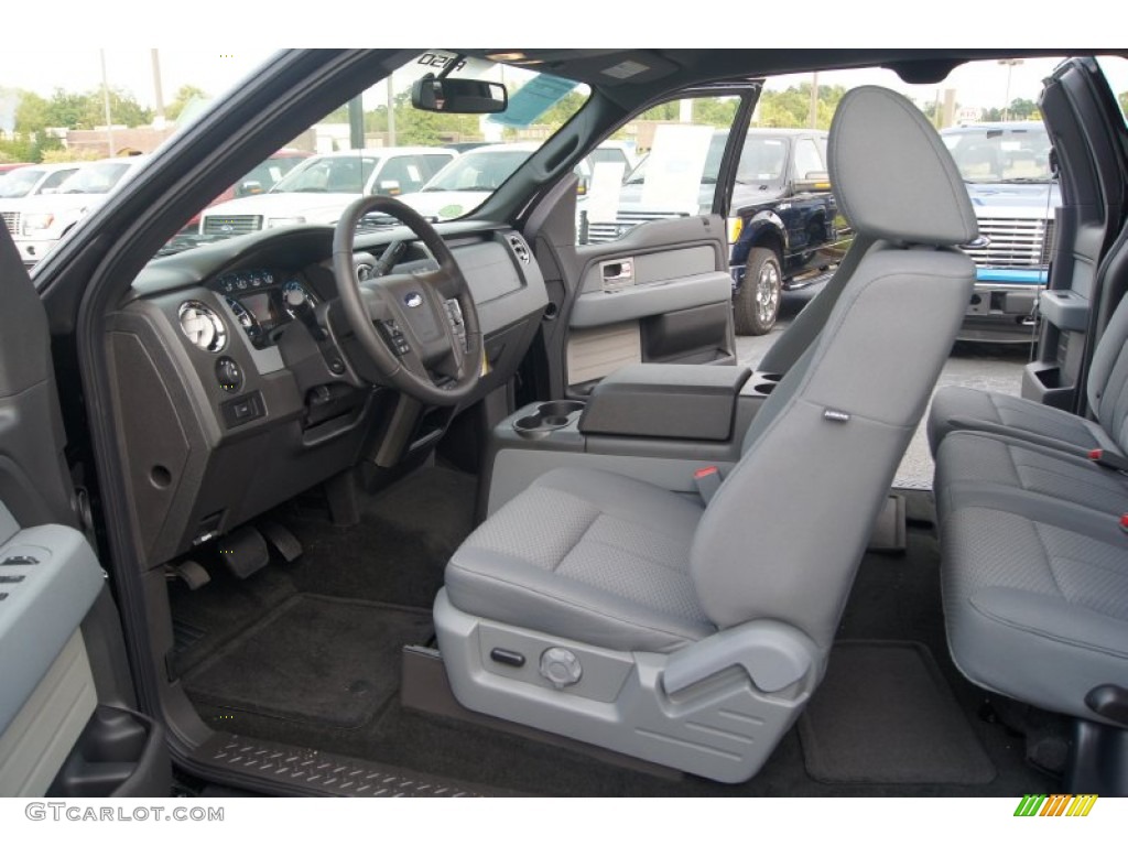 Steel Gray Interior 2011 Ford F150 XLT SuperCab Photo #54449052