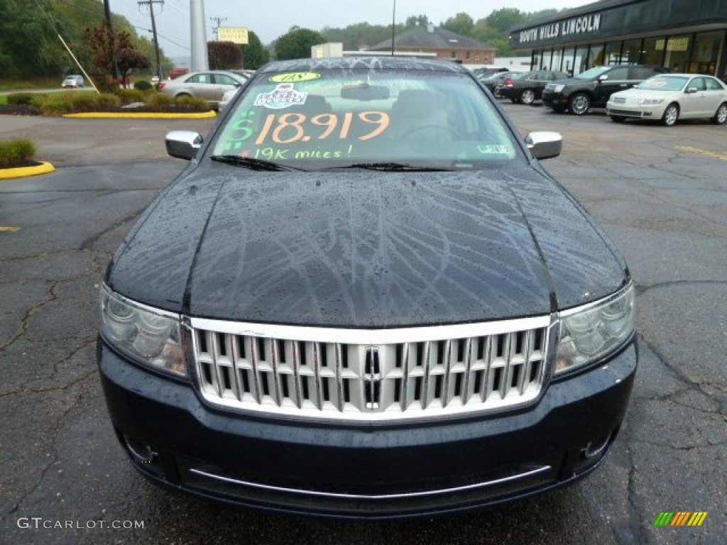 2008 MKZ Sedan - Dark Blue Ink Metallic / Light Stone photo #6