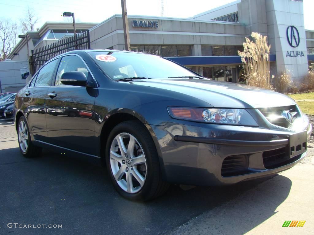 2005 TSX Sedan - Carbon Gray Pearl / Ebony photo #1