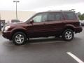 2007 Dark Cherry Pearl Honda Pilot EX-L  photo #3