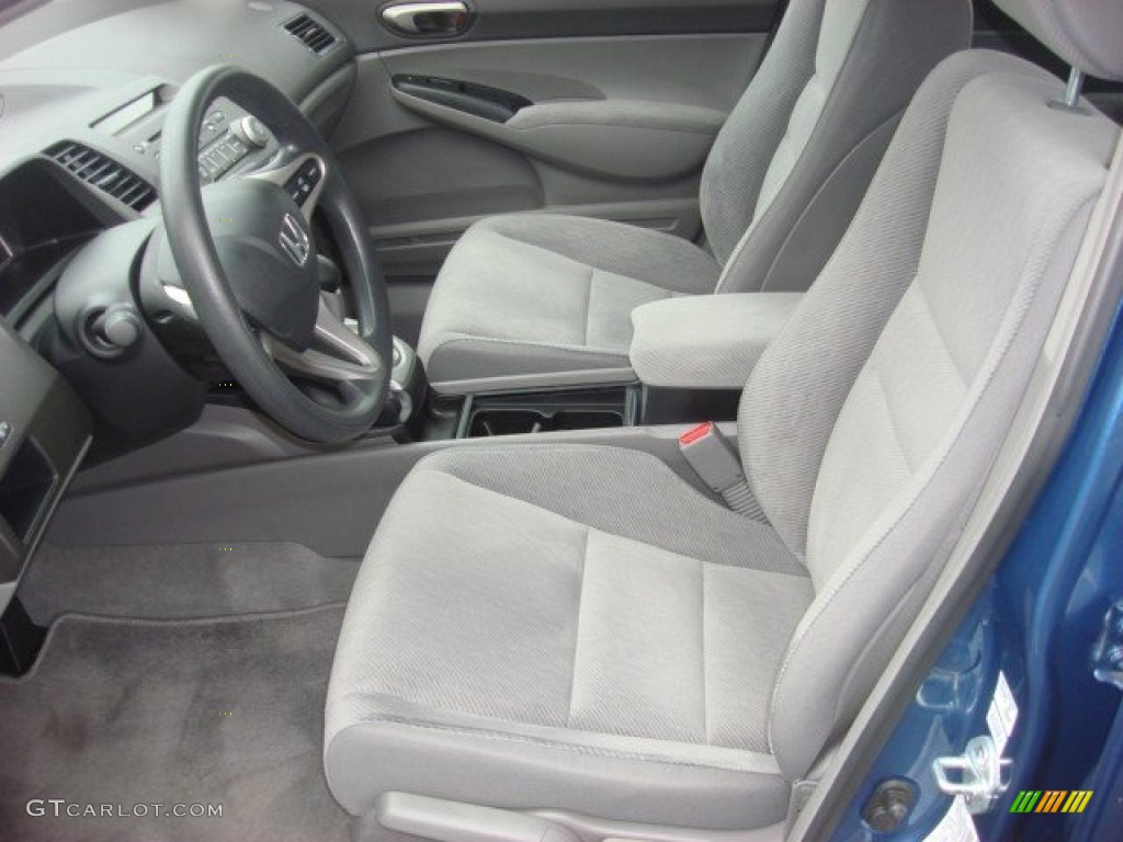2010 Civic LX Sedan - Atomic Blue Metallic / Gray photo #10