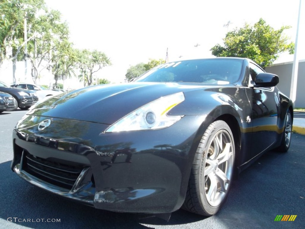 Magnetic Black 2009 Nissan 370Z Sport Coupe Exterior Photo #54451074