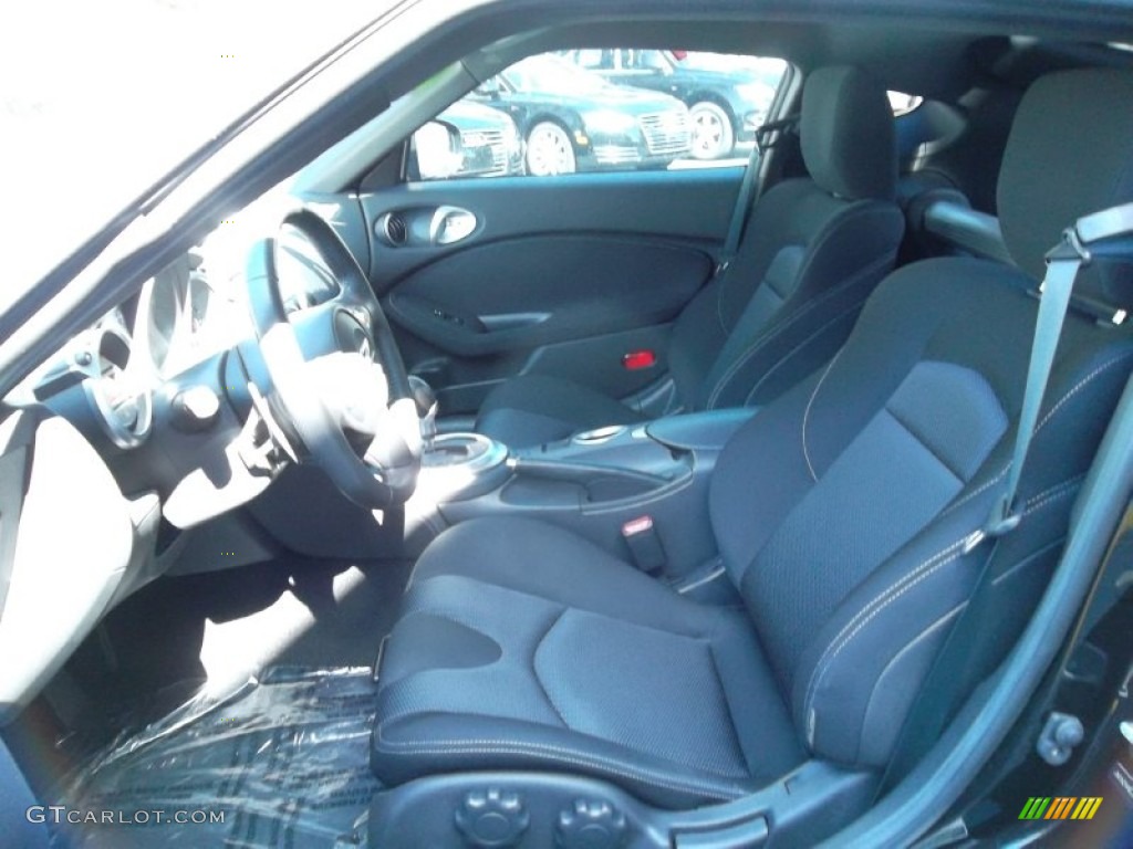 Black Cloth Interior 2009 Nissan 370Z Sport Coupe Photo #54451104