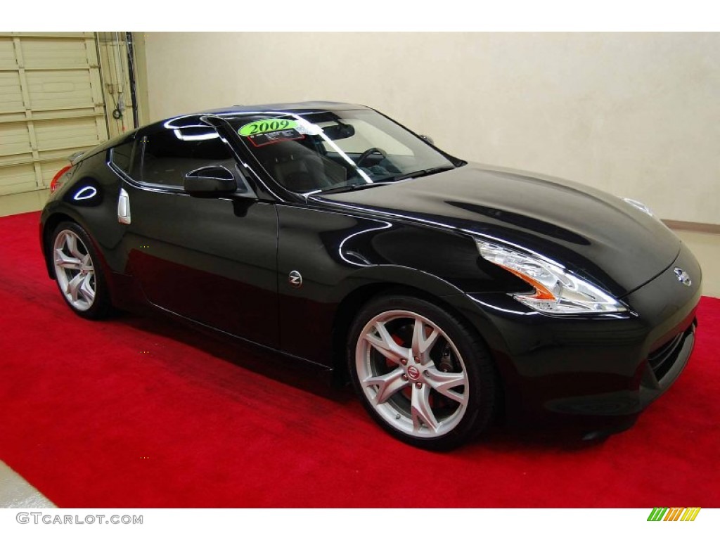 2009 370Z Sport Touring Coupe - Magnetic Black / Black Leather photo #1