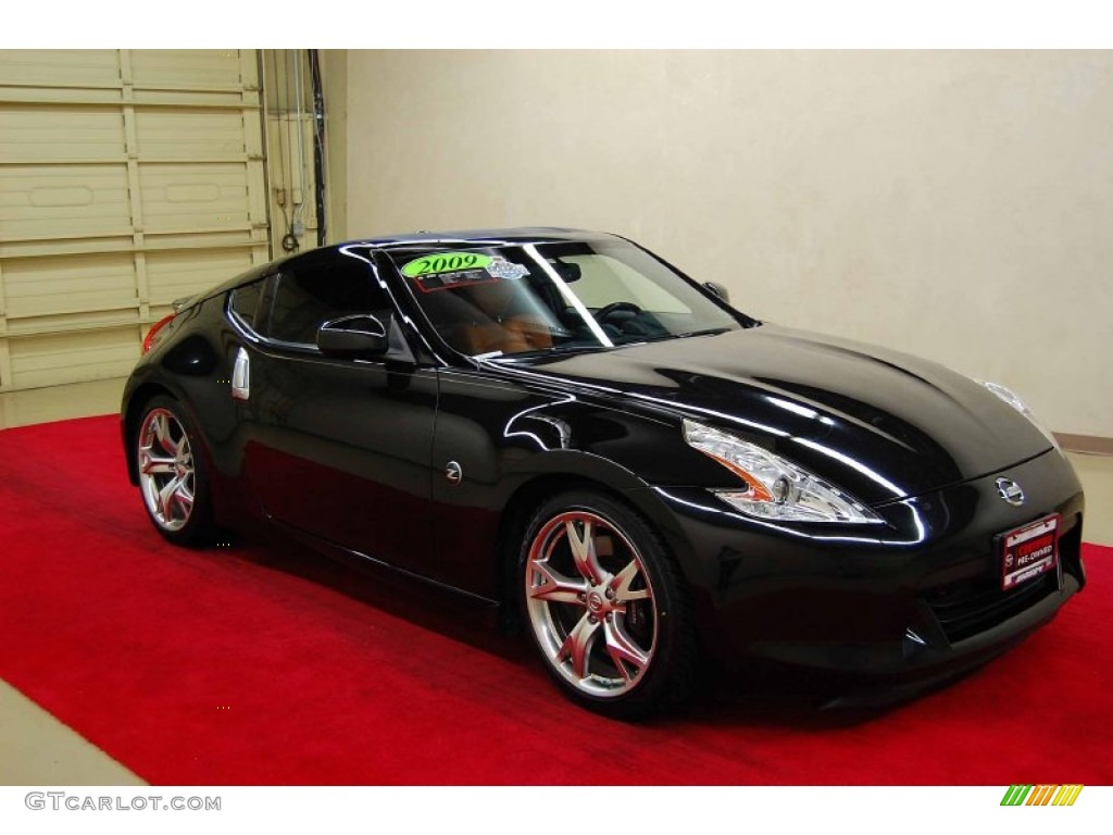 Magnetic Black 2009 Nissan 370Z Sport Touring Coupe Exterior Photo #54452502