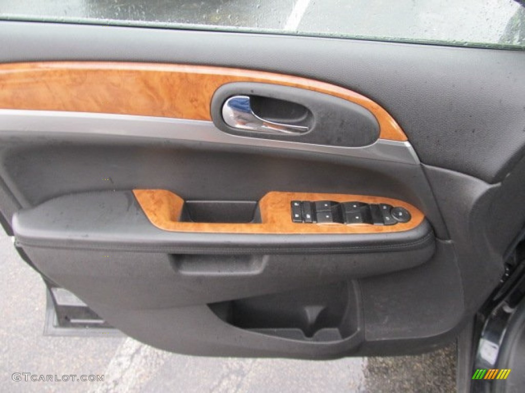 2009 Buick Enclave CX AWD Ebony Black/Ebony Door Panel Photo #54453630