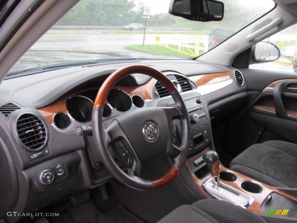 2009 Buick Enclave CX AWD Ebony Black/Ebony Dashboard Photo #54453639