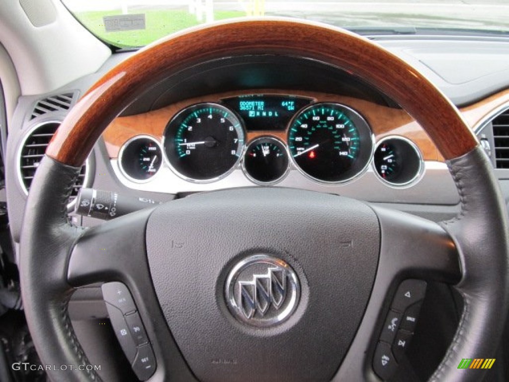 2009 Buick Enclave CX AWD Ebony Black/Ebony Steering Wheel Photo #54453677