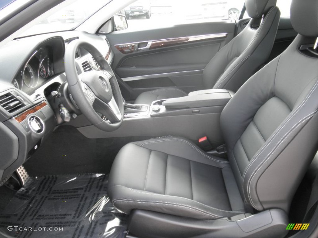 Black Interior 2012 Mercedes-Benz E 350 Coupe Photo #54453900