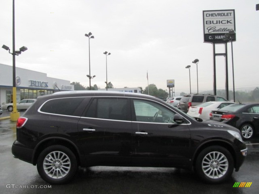 2009 Enclave CXL AWD - Dark Crimson Metallic / Ebony Black/Ebony photo #2