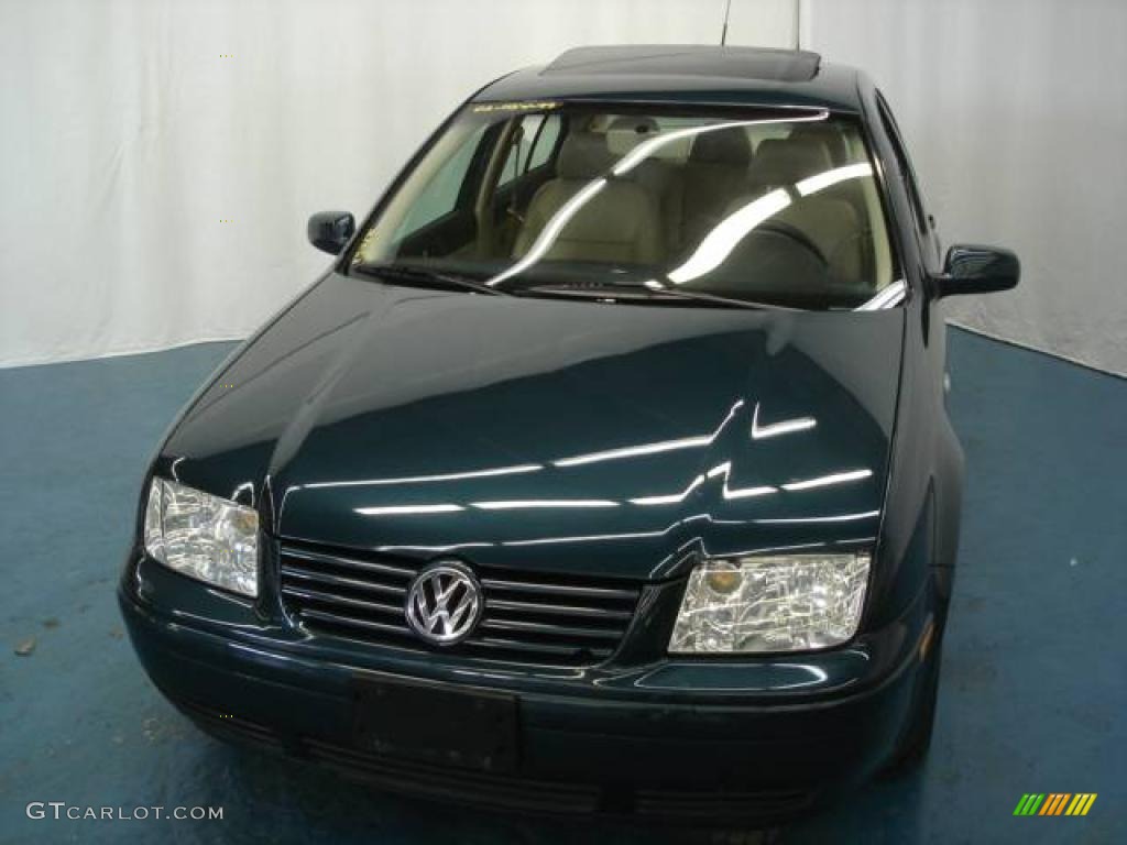 2002 Jetta GLS TDI Sedan - Baltic Green / Beige photo #2