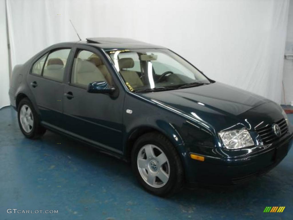 2002 Jetta GLS TDI Sedan - Baltic Green / Beige photo #4