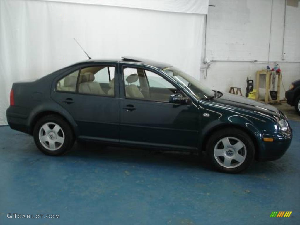 2002 Jetta GLS TDI Sedan - Baltic Green / Beige photo #5