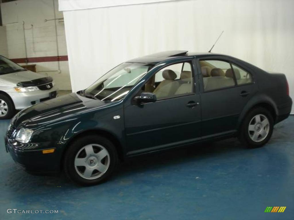 2002 Jetta GLS TDI Sedan - Baltic Green / Beige photo #6