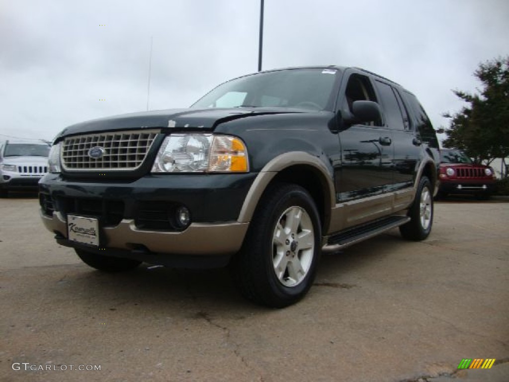 2003 Explorer Eddie Bauer AWD - Aspen Green Metallic / Medium Parchment Beige photo #7