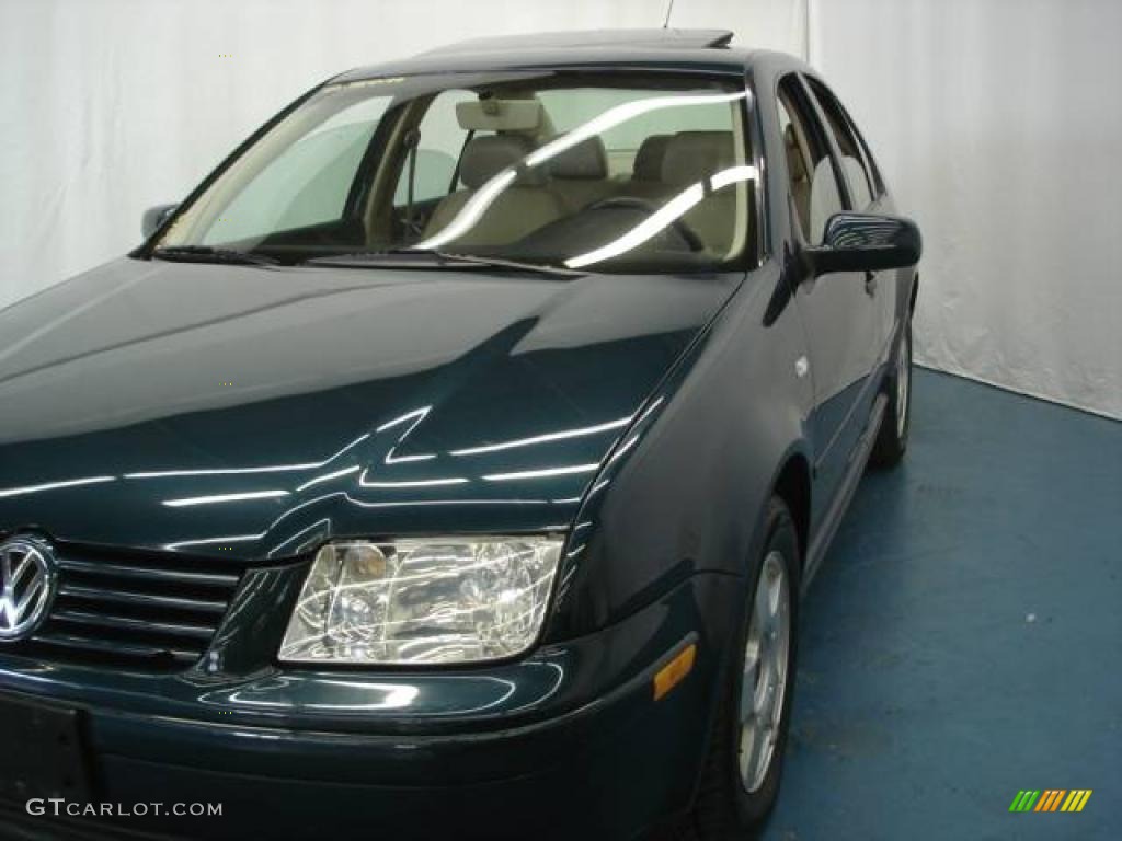 2002 Jetta GLS TDI Sedan - Baltic Green / Beige photo #8