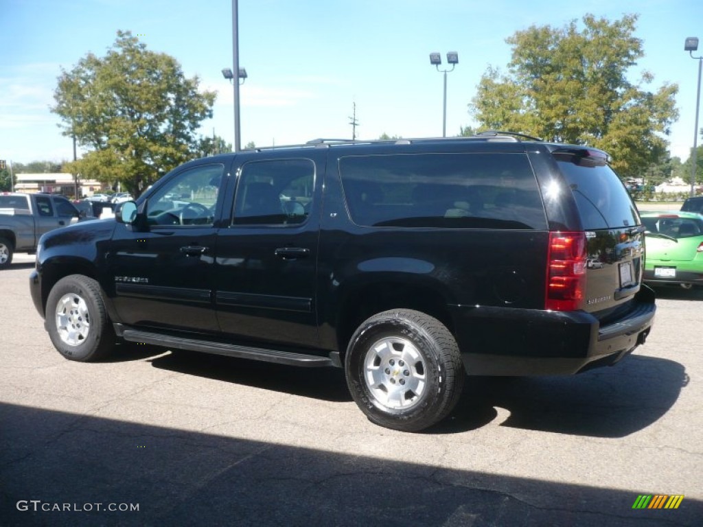 2010 Suburban LT 4x4 - Black / Light Titanium/Dark Titanium photo #4