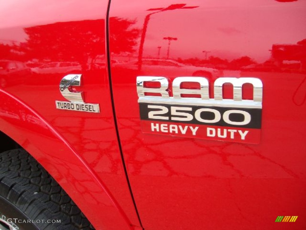 2012 Ram 2500 HD Laramie Crew Cab 4x4 - Flame Red / Dark Slate photo #8