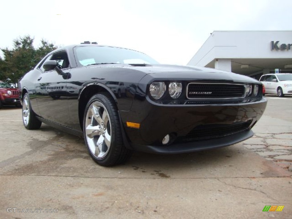 2012 Challenger SXT - Pitch Black / Dark Slate Gray photo #1