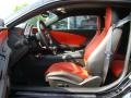 Black/Inferno Orange 2010 Chevrolet Camaro SS/RS Coupe Interior Color