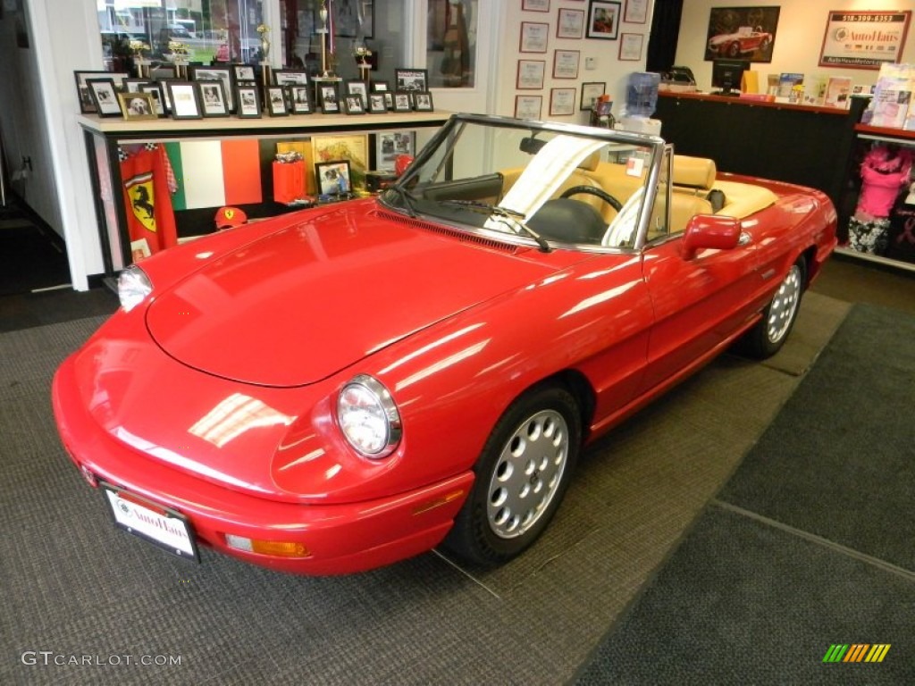 Red 1993 Alfa Romeo Spider Veloce Exterior Photo #54458631