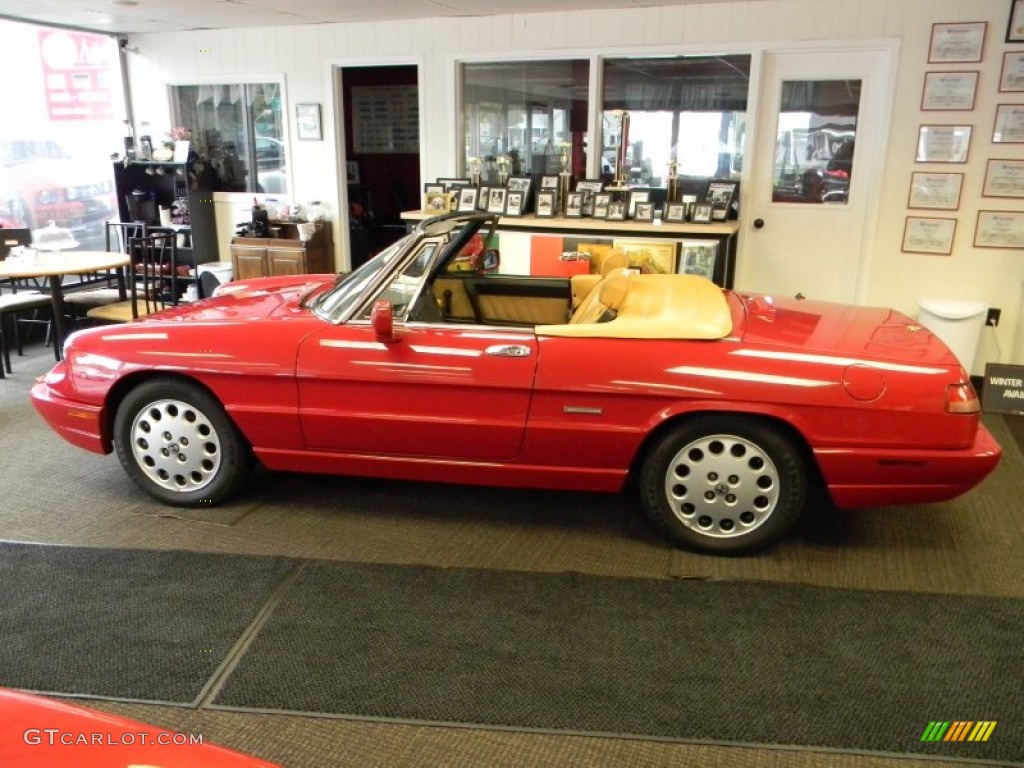 Red 1993 Alfa Romeo Spider Veloce Exterior Photo #54458793