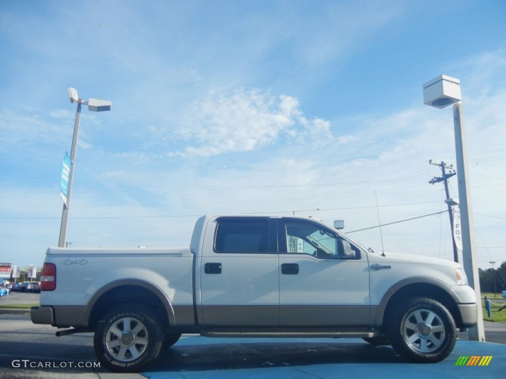 2006 F150 King Ranch SuperCrew 4x4 - Oxford White / Castano Brown Leather photo #6