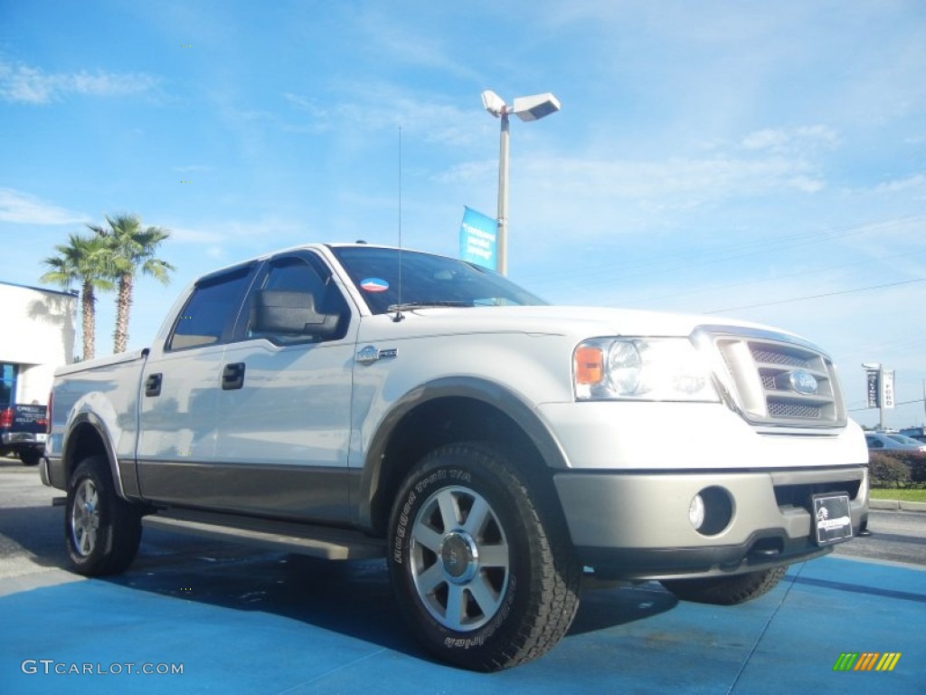 2006 F150 King Ranch SuperCrew 4x4 - Oxford White / Castano Brown Leather photo #7