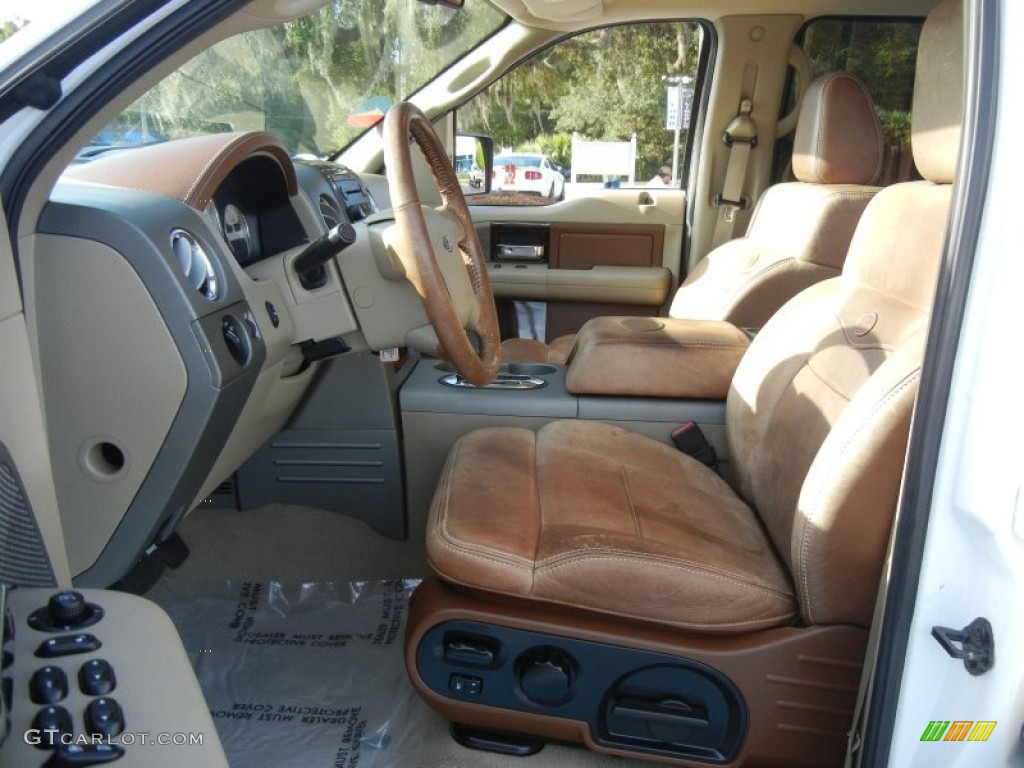 2006 F150 King Ranch SuperCrew 4x4 - Oxford White / Castano Brown Leather photo #12