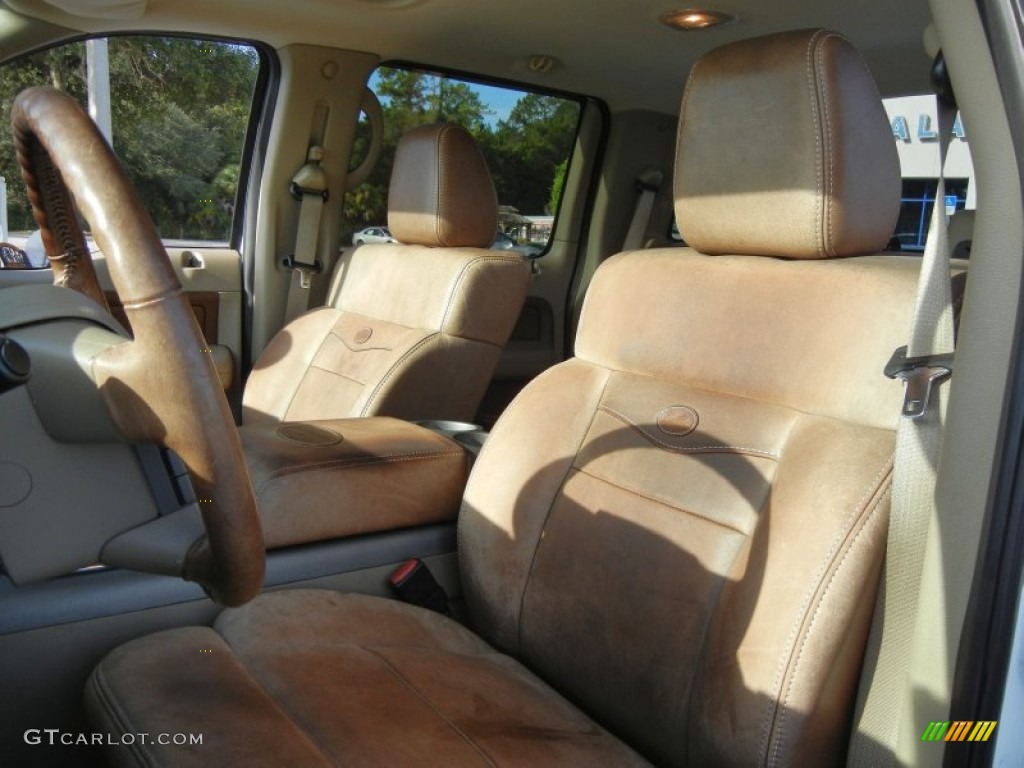 2006 F150 King Ranch SuperCrew 4x4 - Oxford White / Castano Brown Leather photo #13