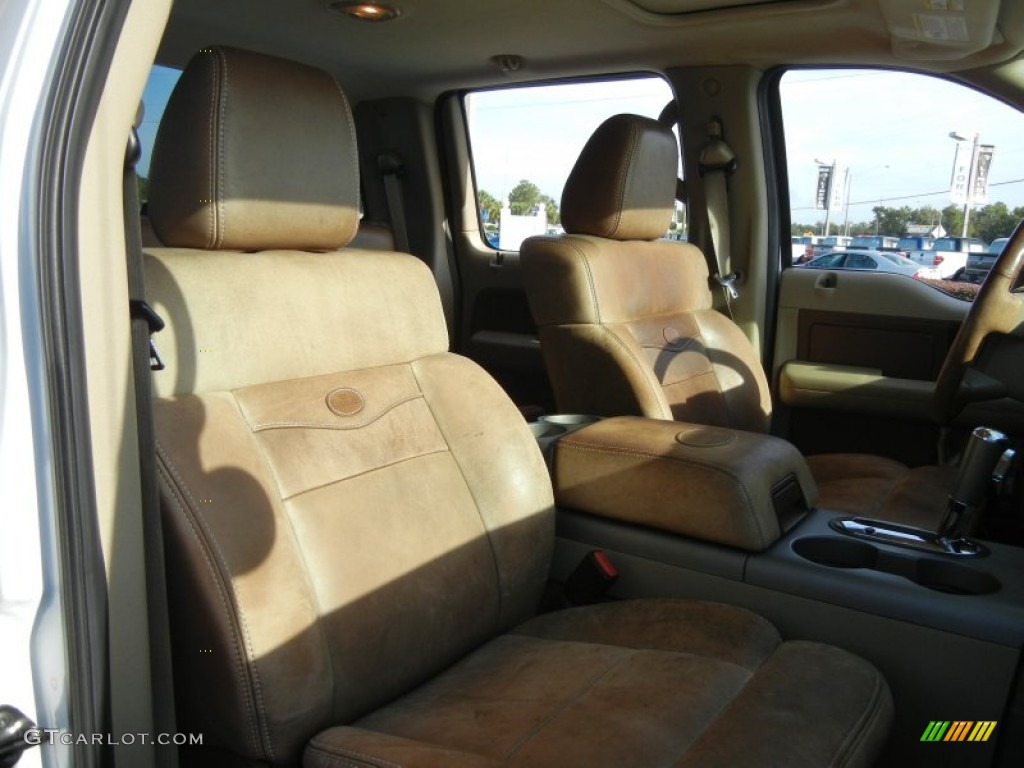 2006 F150 King Ranch SuperCrew 4x4 - Oxford White / Castano Brown Leather photo #19