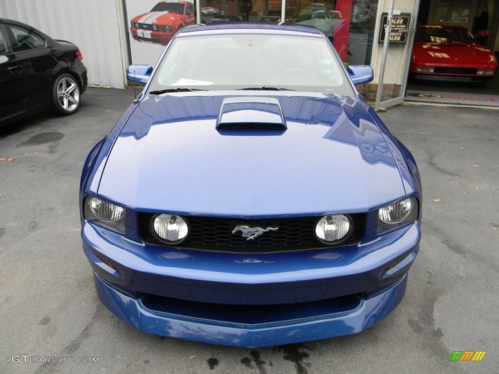 2007 Mustang GT Premium Coupe - Vista Blue Metallic / Dark Charcoal photo #6