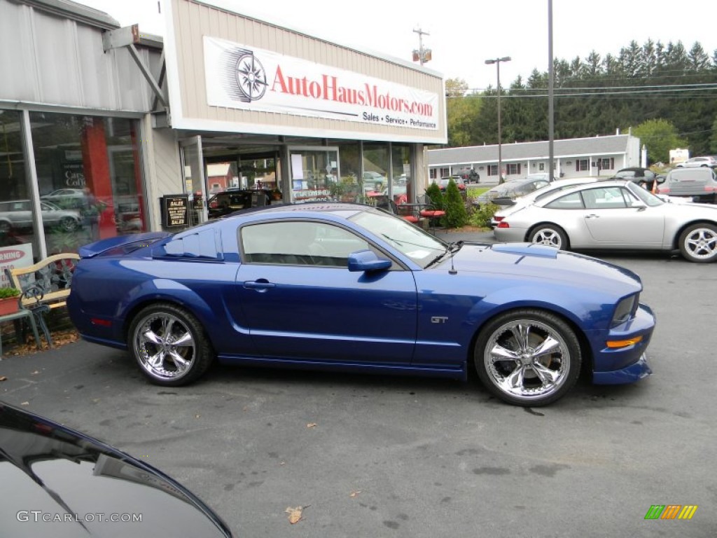 2007 Mustang GT Premium Coupe - Vista Blue Metallic / Dark Charcoal photo #10