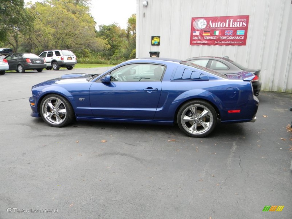 2007 Mustang GT Premium Coupe - Vista Blue Metallic / Dark Charcoal photo #18