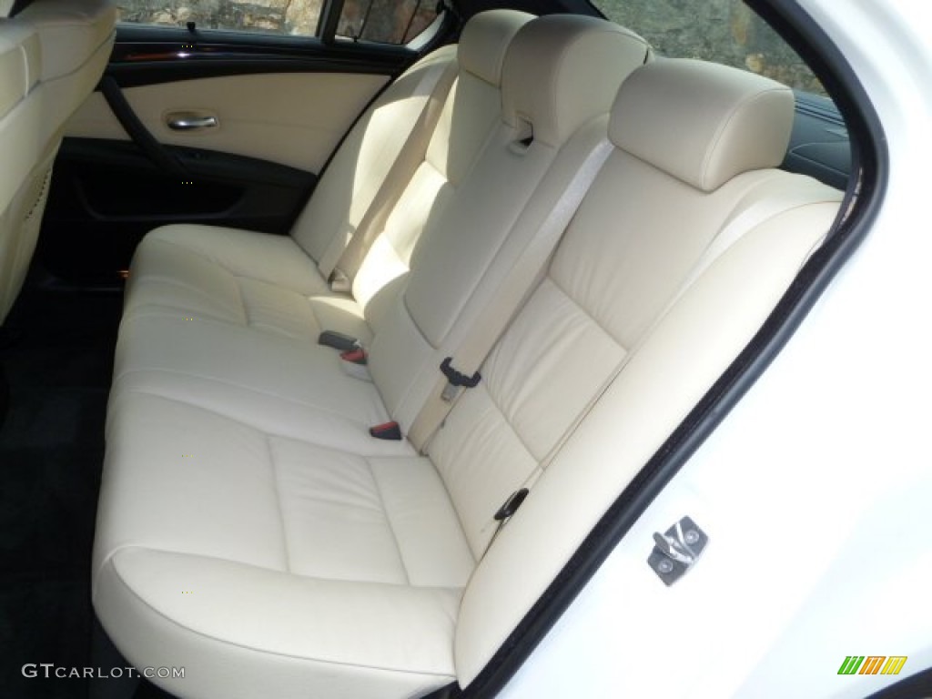 Cream Beige Interior 2010 BMW 5 Series 535i Sedan Photo #54461604