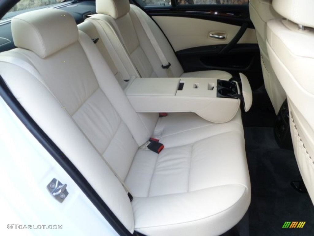 Cream Beige Interior 2010 BMW 5 Series 535i Sedan Photo #54461610